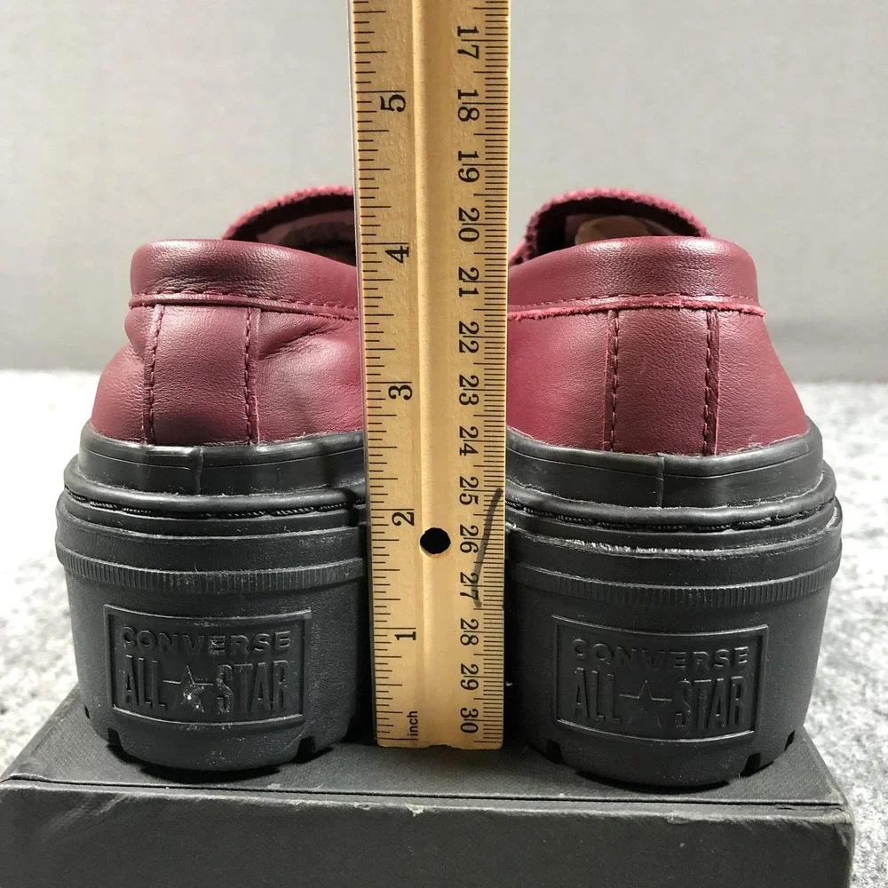 Converse Chuck Taylor All Star Lugged Heel Loafer Womens 7 Deep Bordeaux A14708C